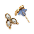 ZENEME Gold-Plated Stone Studded Pearl Choker Necklace Set with Earrings for Women & Girls