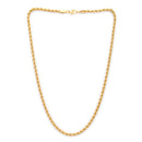 Gold Plated Box & Wheat Link Chain Combo for Men & Boys