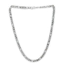 Silver Plated Chunky Cuban & Curb Link Chain Combo for Men & Boys