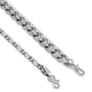 Silver Plated Box & Cuban Link Chain Combo for Men & Boys