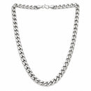 Silver Plated Classic Cuban Link Chain for Men & Boys