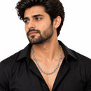 Silver Plated Twisted Rope Link Chain for Men & Boys