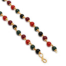 ZENEME Gold Plated Finish Handmade Work Multi-Pearl Mala For Women