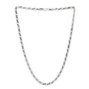 Silver Plated Box & Cuban Link Chain Combo for Men & Boys