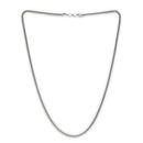 Silver Plated Snake & Cuban Link Chain Combo for Men & Boys