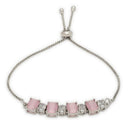 ZENEME Set of 3 Rhodium Plated AD Necklace Set & Bracelet Jewellery Set For Women & Girls
