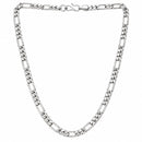 Silver Plated Figaro Link Chain for Men & Boys