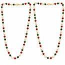 ZENEME Gold Plated Finish Handmade Work Multi-Pearl Jewellery For Women