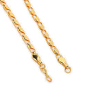Gold Plated Sleek Figaro Link Chain for Men & Boys