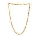 Gold Plated Box & Wheat Link Chain Combo for Men & Boys
