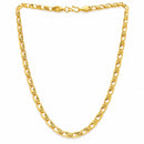 Gold Plated Sleek Figaro Link Chain for Men & Boys
