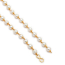 ZENEME Gold Plated Finish Handmade Work Multi-Pearl Mala Jewellery For Women