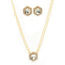 Gold Plate Kundan & Pearl Studded Jewellery Set