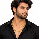 Gold Plated Twisted Rope Link Chain for Men & Boys
