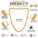 Gold Plated Snake Link Chain for Men & Boys