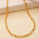 Gold Plated Twisted Rope Link Chain for Men & Boys