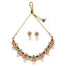 ZENEME Necklace Set Gold Plated Traditional Stylish Jewellery Set With Earrings Gift for Women & Girls