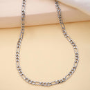 Silver Plated Figaro Link Chain for Men & Boys