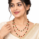 ZENEME Gold Plated Finish Handmade Work Multi-Pearl Jewellery For Women