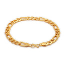 Gold Plated Anti-Tarnish Classic Figaro Link Bracelet for Men & Boys