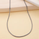 Silver Plated Minimal Snake Link Chain for Men & Boys