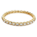 ZENEME Set of 8 Gold Plated Kundan Crystal Line Bangles for Women & Girls