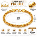 Gold Plated Anti-Tarnish Classic Figaro Link Bracelet for Men & Boys