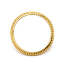 ZENEME Set of 2 Gold Plated Embossed Textured Kada Bangles for Women & Girls (2.4)