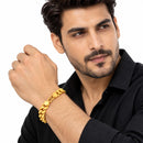 Gold Plated Anti-Tarnish Bold Curb Link Bracelet for Men & Boys