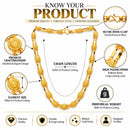 Gold Plated Box Link Chain for Men & Boys