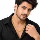 Gold Plated Sleek Figaro Link Chain for Men & Boys