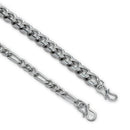 Silver Plated Chunky Cuban & Curb Link Chain Combo for Men & Boys