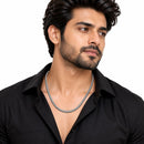 Silver Plated Minimal Snake Link Chain for Men & Boys