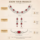 ZENEME Set of 3 Rhodium Plated AD Necklace Set & Bracelet Jewellery Set For Women & Girls