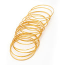 ZENEME Set of 12 Gold Plated One Gram Traditional Bangles for Women & Girls