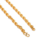 Gold Plated Twisted Rope Link Chain for Men & Boys
