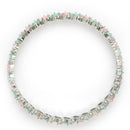 ZENEME Set of 4 Rhodium Plated Prismatic Harmony Pin & Green Bangles for Women & Girls (2.4)