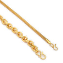Gold Plated Snake & Cuban Link Chain Combo for Men & Boys