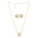 Gold Plate Kundan & Pearl Studded Jewellery Set