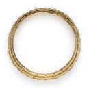 Gold Plated Square Shaped Mirror & Pearl Studded Bangles Set Of 2