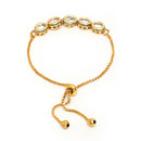 Traditional Gold Plated Kundan Studded Wraparound Bracelet