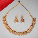 Peacock Design Gold Necklace Set