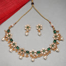 Antique Gold Ruby Necklace Set
