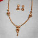 Gold Plated Jhumka Necklace Set