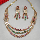Antique Gold Plated Wedding Necklace Set