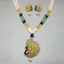 Festive Peacock Traditional Necklace Set