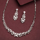 American Diamond White Necklace Set