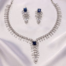 Sapphire Blue Stone Necklace Set