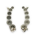 Oxidised Silver Bell Earrings