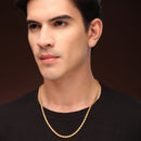 Gold-Plated Rope & Cuban Link Chain Combo for Men